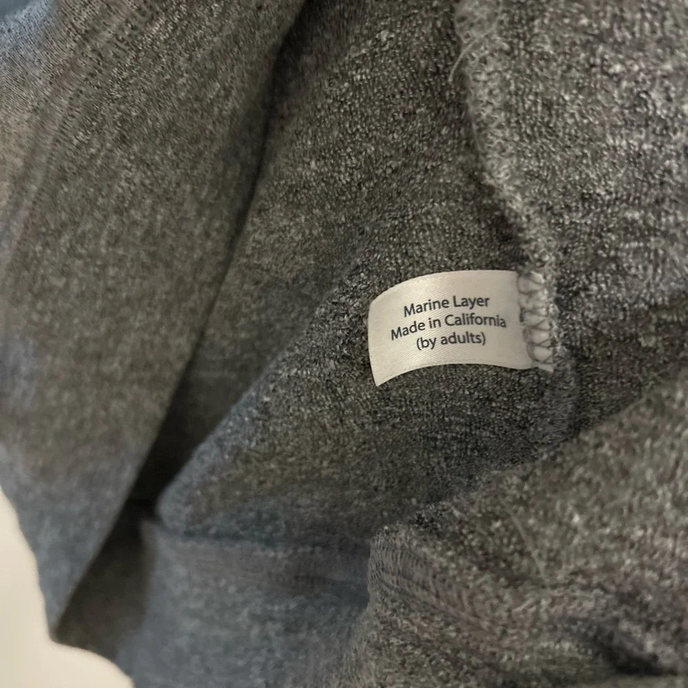 Marine Layer Terry Cloth Reglan Zip-Up Hoodie